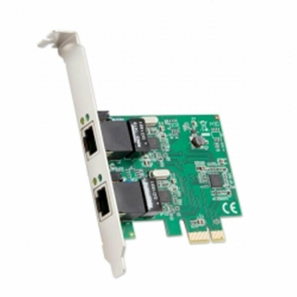 Skilledpower 2-port Ethernet PCIe x1 Card, Realtek RTL8111 Chipset with Standard & Low Profile Brackets SK874486